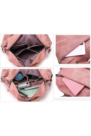 Maoyaya Pembe Kadın Sırt Çantası Zl0290 - Zhenli Siyah