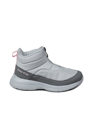 Jump 29177 Fermuarlı Gri - Koyu Gri Kız Çocuk Günlük Bot Gri