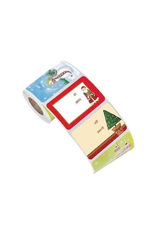 Trendooze Zarflar, Rulo Olmayan Noel Kutuları Kiremiti, Kapı İçin Hediye Etiketler Dayanıklı Çıkartmaları Alan - Xe