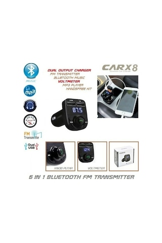 Bluetooth Fm Transmitter Car X8 Lisinya St