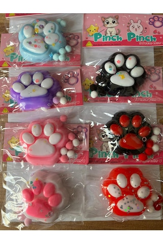 Twins Stars 1 Adet Kedi Patisi Squishy Oyuncağı Sukuşi 7,5x6,5cm
