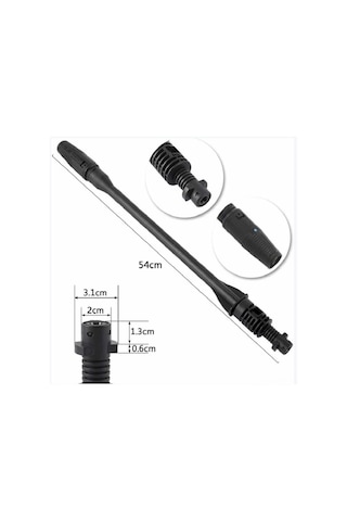 Tenfowee Karcher K2-k7 Uyumlu Yüksek Basınçlı Araba Yıkama Fıçı, Ayarlanabilir Şeritli Sprey Başlığı, Yüksek Basınçlı Fıç Boyu Ve Ucu