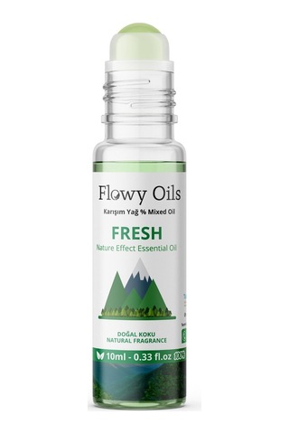 Flowy Oils Fresh Doğal Karışım Masaj Yağı Roll-On 10 ML