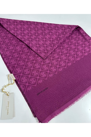 Pierre Cardin Elegans Monogram Şal-75 X 190-090700-994 Fuşya Fuşya