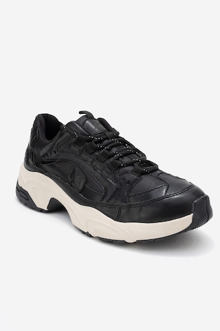 Luvishoes Letty Siyah Baskı Scuba Kadın Spor Ayakkabı Siyah