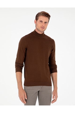 Pierre Cardin Erkek Koyu Kahverengi Kazak /triko 50296548-vr084 Koyu Kahverengi