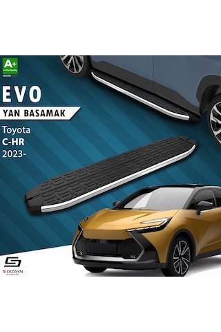 S-dizayn Toyota C-hr 2 Evo Krom Yan Basamak 173 Cm 2023 Üzeri A+ Kalite