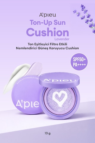 Missha Apieu Waterlock Tone Up Sun Cushion Lavender SPF50+Pa++++ 13 G