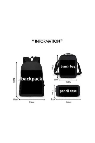 Pop It Print Okul Çantası Çocuk Sırt Çantası Veya Öğle Yemeği Çantası Veya Kalem Çantası Veya Çocuklar İçin Üç Parçalı Set Hediyeleri Diğer