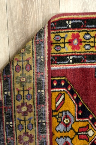 Anatolia El Dokuma Halısı - %100 Doğal Yün - Leh1004500163 Kırmızı