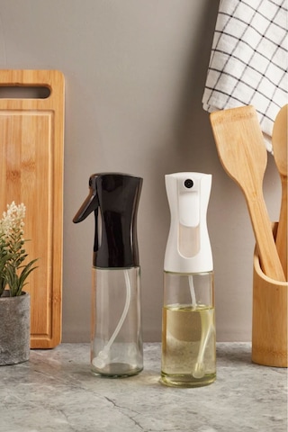2li Sprey Yağdanlık Sıvı Yağ, Airfry İçin 225 Ml Siyah Beyaz