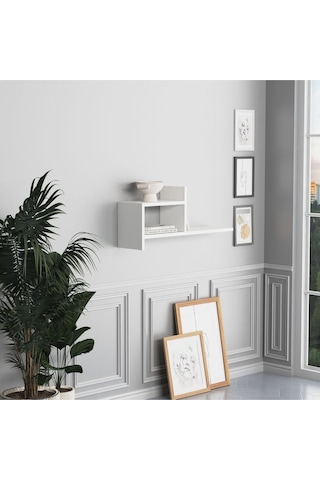 Hisar Duvar Rafı Beyaz