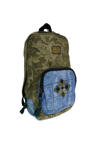 Kaliteli Mini Vintage Salaş Disayn Günlük Sırt Gezi Çantası 19 Cm X 34 Cm Açık Haki