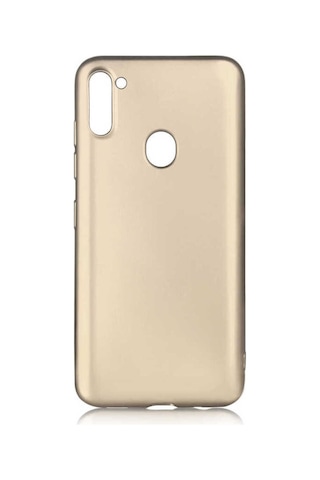 Galaxy A11 Kılıf Zore Premier Silikon Kapak Gold
