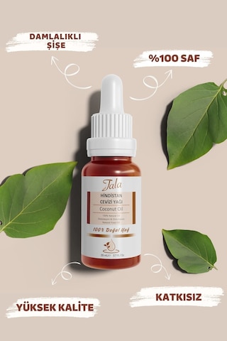 Tala Hindistan Cevizi Yağı %100 Saf Ve Doğal Soğuk Sıkım 20 ML
