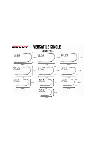 Decoy Single-37 Versatile Single İğne Tın 1 8 Adet