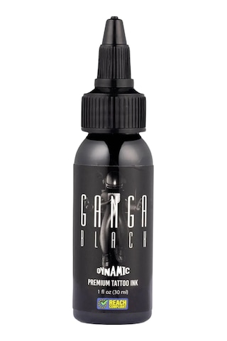 Dynamic Ganga Black Siyah Tattoo Dövme Boyası 1 Oz / 30 Ml Ultra Yoğun Pigment