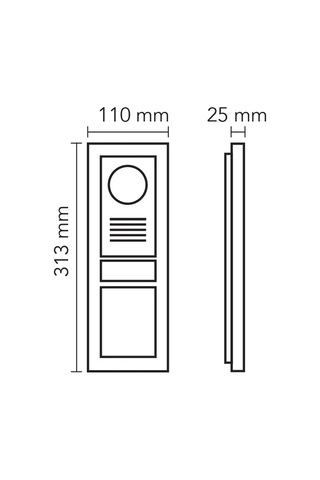 Audıo 003002 Bus Plus 2x16 Ve 4x16 Lcd Ekranlı Zil Paneli Mekanik Butonlu Siyah Şase