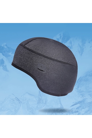 Geeroyoo Sonbahar Ve Kış Bisiklet Şapkası - Kulak Koruyucu, Gözlük Delikli, Rüzgar Önleyici, Isıtıcı, Gri Renk Gri