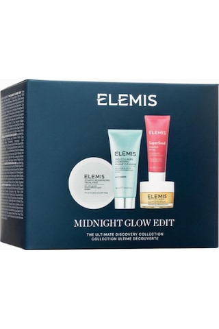 Elemis Midnight Glow Hediye Seti, Superfood Midnight Facial, Pro-collagen Marine Cleanser & Balsam Cilt Bakım Setleri