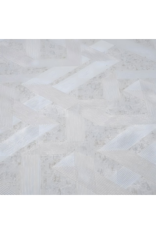 Modern Geometrik Desenli Kaymaz Jel Taban Halı Ve Yolluk Krem