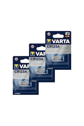 Varta 6205 CR123A 3V Lityum Pil 3'lü