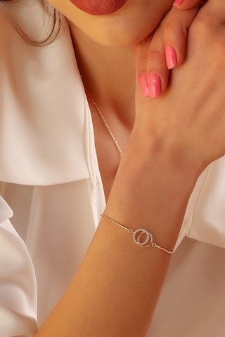 14 Ayar Altın Bileklik Kelepçe Çift Alyans Modeli 7,00 Cm Çapında Sarı Altın