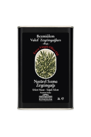 Bezmialem Vakıf Zeytinyağları Erken Hasat Soğuk Sıkım Zeytinyağı Teneke 2 L