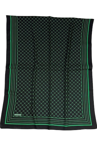 Cardion 75 X 190 Monogram Medine Şal - 02988 - 75 X 190 / Yeşil - Siyah