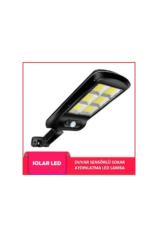 Solar Güneş Enerjili Led Bahçe Aydınlatması 120 Led Sensörlü