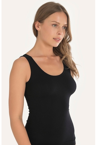 NBB Beyaz Geniş Askılı Seamless Atlet Body 001