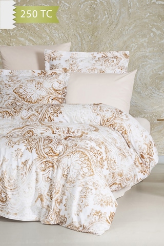 Varol 250 Tc Bambu Karışımlı Pamuk Saten Nevresim Takımı Family Size - Sante Çok Renkli