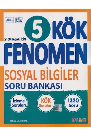 Fenomen 5. Sınıf Sosyal Bilgiler Kök Soru Bankası Fenomen Yayınla Fenomen 5. Sınıf Sosyal Bilgiler Kök Soru Bankası Fenomen Yayınla