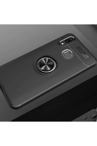 Samsung Uyumlu Galaxy A10s Kılıf Zore Ravel Silikon Kapak Siyah