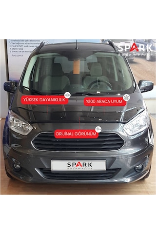 Ford Courier 2018-2023 Yıl Aralığı Uyumlu Kaput Rüzgarlığı 4mm Siyah