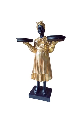 Polyester Altın Tepsili Kadın Arap Bacı