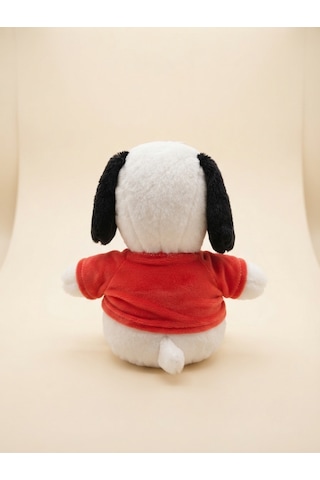 Peluş Köpek Snopyy-30 Cm -kırmızı Tşhirt'lü Kırmızı-beyaz
