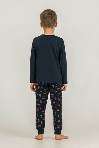 Rolypoly Be Happy Everyday Baba Oğul Lacivert Uzun Kol Pijama Takım Rp3933-a-v1 Rp3933-a-v1