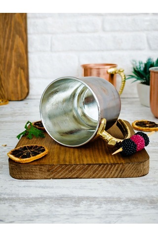 Modabakir Kupa Bardak Bakır Premium Kahverengi