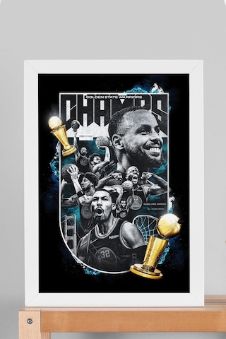 Stephen Curry Çerçeveli Tablo - Golden State Warriors Nba Posteri Tablo