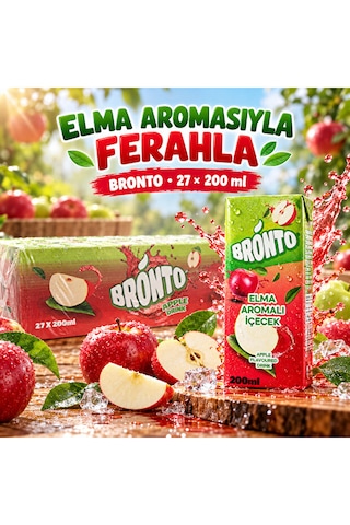 Elma Aromalı İçecek 200 Ml X27 Adet