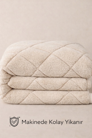 Welsoft Lüx Yorgan Tek Kişilik 155 X 215 Cm Bej