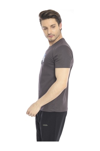 Escetic Erkek Spor Füme Bisiklet Yaka Slim Fit T-Shirt-3353