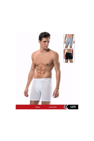 6 Adet Erdem 1470 Erkek Likralı Uzun Boxer