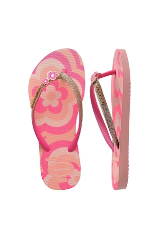 Havaianas Kıds Slım Glıtter Iı Simli Kız Çocuk Parmak Arası Terlik 4146976 4146976 3128 Pembe
