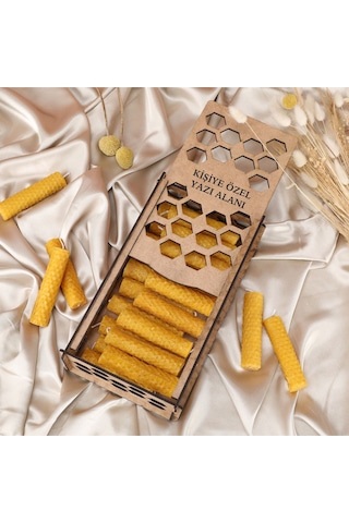 Doğal Sarma Bal Mumu Seti 20 Li 7cm X 2cm