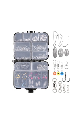 Jeehugo 256 Parça Balıkçılık Aksesuar Seti - Yüksek Karbon Çelik Ve Paslanmaz Çelik Malzemeyle Tam Doldurulmuş Çanta, Balıkçılık Enthüzyastları İçin Mükemmel Hediye