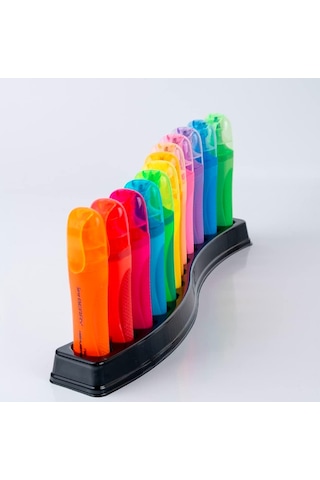 Serve Berry Fosforlu Kalem 12 Renkli Set Sv-Brfk12Ktfrps Çok Renkli