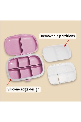 Bölmeli Ilaçlık, Ilaç Kutusu, Hap Kutusu, Hap Kutusu, Ilaçlık, Haftalık Ilaçlık, Hap Dispense Seyahat Ilaç Kutusu, 7 Kutu 44718932