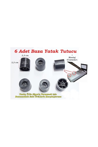 Şahinticaret Baza Tutucu Baza Yatak Tutucu Baza Yedek Parça Yuvarlak 6 Adet